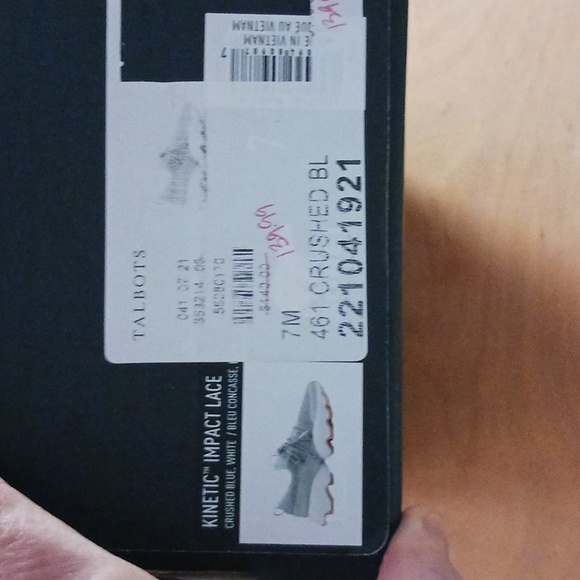 Sorel Kinetic Impact Lace Trainers in Crushed Blue, White Size 7M NWB - Picture 8 of 10